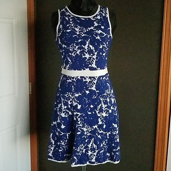 Ann Taylor Dresses & Skirts - Ann Taylor Sz Small Medium Blue Floral Dress